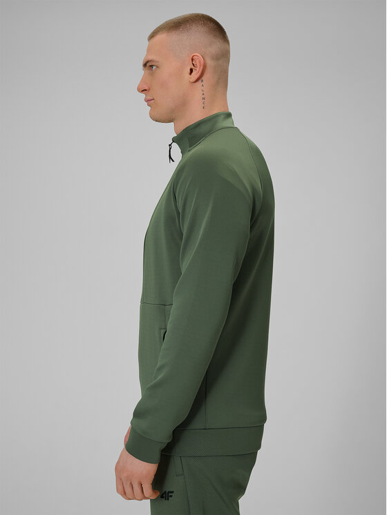 4F 4F Bluza techniczna ATHLETIC Khaki Regular Fit