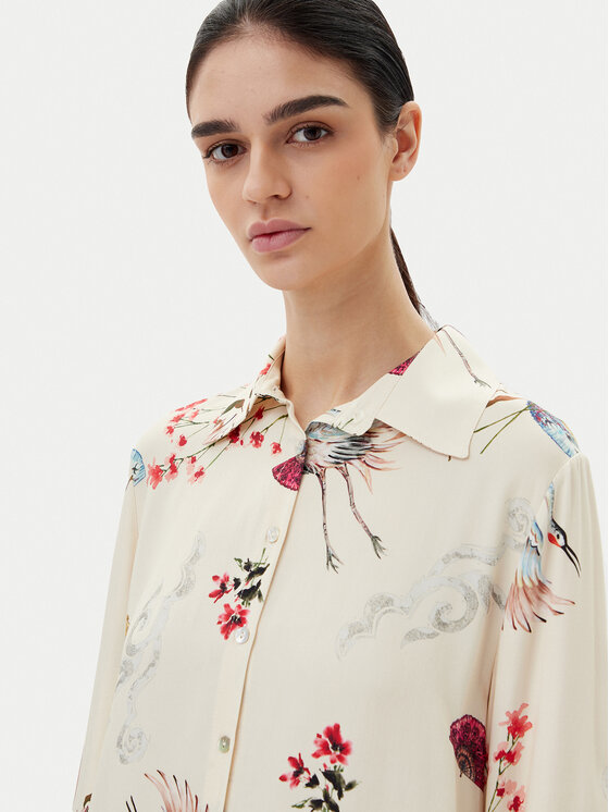 ViCOLO ViCOLO Camicia TD0813 Beige Regular Fit