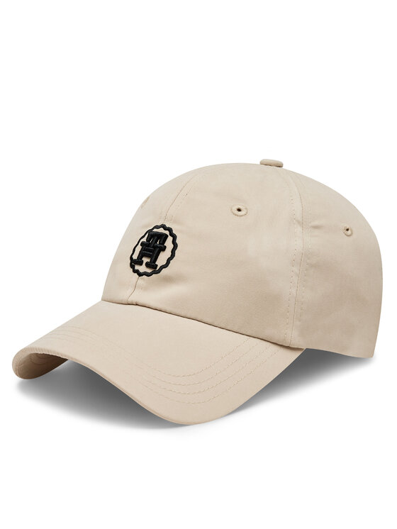 Tommy Hilfiger Cepure ar nagu Spring Chic Cap AW0AW15775 Bēšs