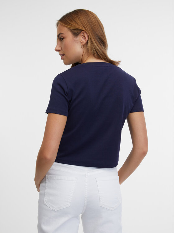 Orsay Orsay Koszulka do pływania 1000380575000__M Granatowy A-Line Fit