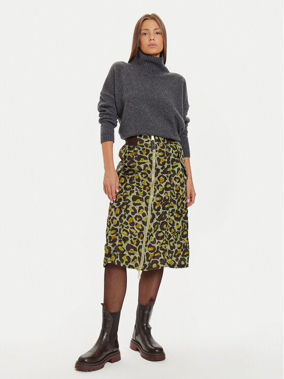 Alpha Industries Alpha Industries Fustă midi 148067 Verde Regular Fit