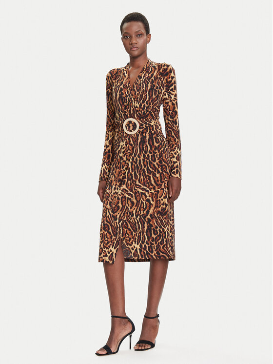 Joseph Ribkoff Joseph Ribkoff Kokteilinė suknelė 253091 Ruda Slim Fit