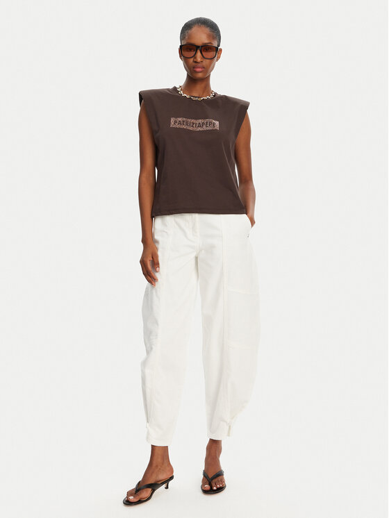 Patrizia Pepe Patrizia Pepe Jeansy 2P1694/D107-W146 Biały Boyfriend Fit