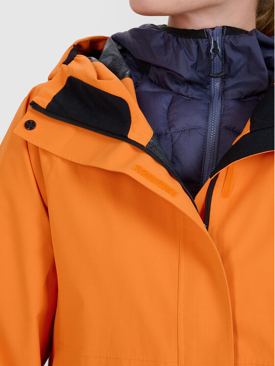 4F 4F Kurtka outdoor HALNY Pomarańczowy Regular Fit