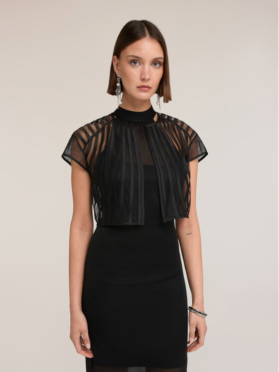 Motivi Motivi Blusa 2053Q001958N033 Nero Regular Fit