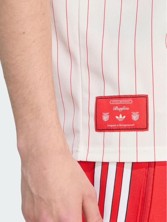 adidas adidas Koszulka techniczna Benfica Biały Loose Fit