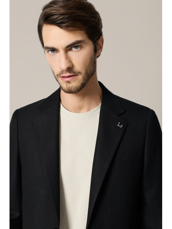 Lancerto Lancerto Marynarka Cervo MA131126000006 Czarny Regular Fit