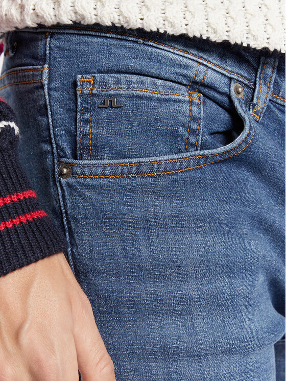 J.Lindeberg J.Lindeberg Jeansy Jay Active FMDP05714 Niebieski Slim Fit
