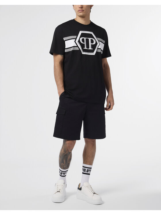 PHILIPP PLEIN PHILIPP PLEIN T-Shirt 29877 Czarny Regular Fit