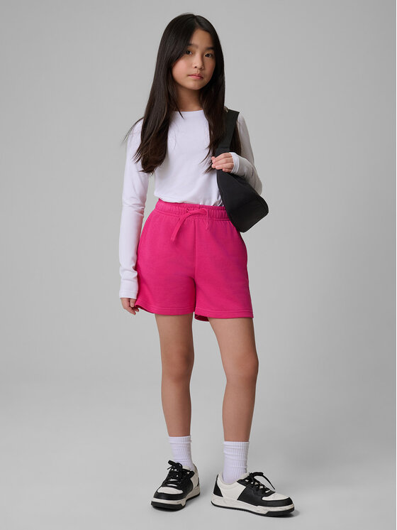 4F 4F Szorty sportowe BASIC+ Różowy Regular Fit