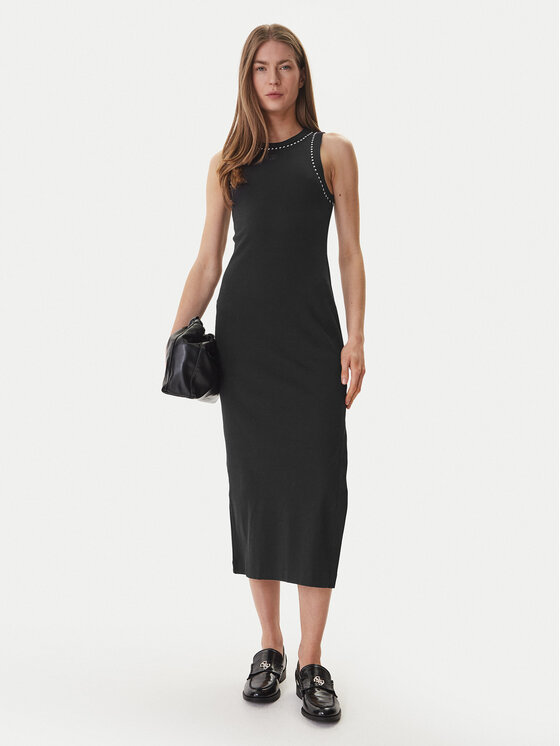 DKNY DKNY Kasdieninė suknelė DJ6D9189 Juoda Slim Fit