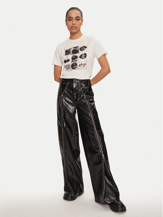 HUGO Hugo T-krekls 50524090 Balts Regular Fit