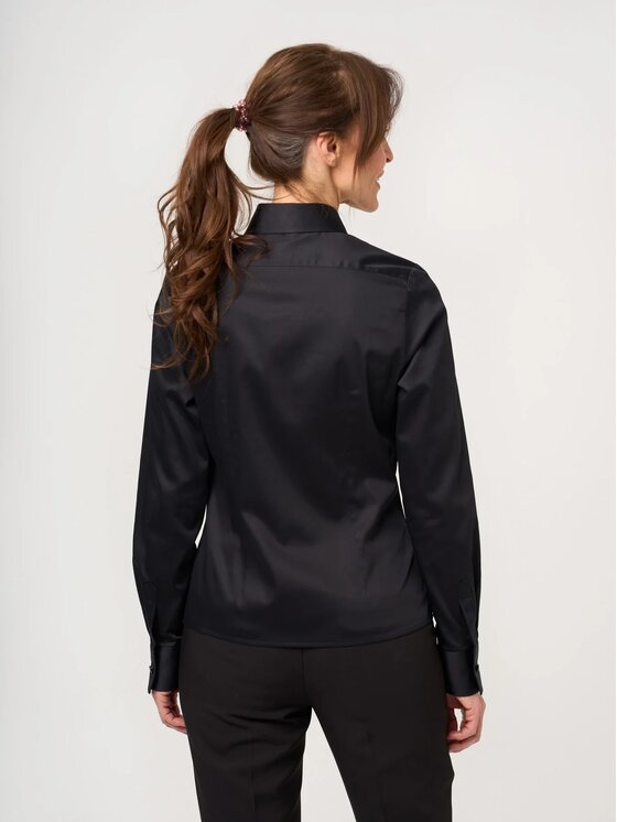 Willsoor Willsoor Koszula 61486 Czarny Slim Fit