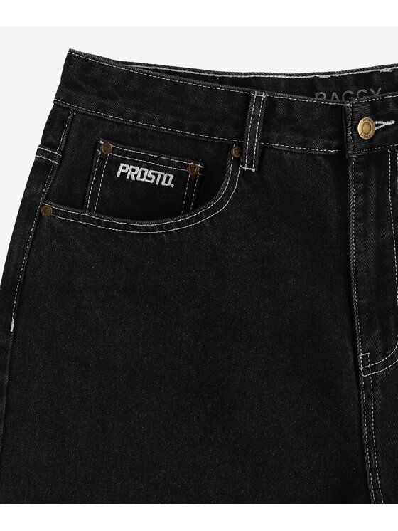 PROSTO. PROSTO. Jeansy Baggy Slav Czarny Baggy Fit
