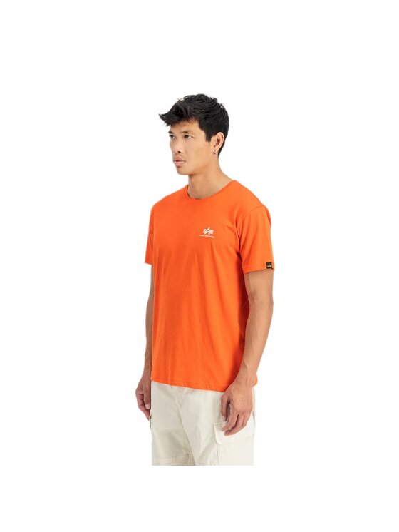 Alpha Industries Alpha Industries Tričko AI.188505-736 Oranžová Basic Fit