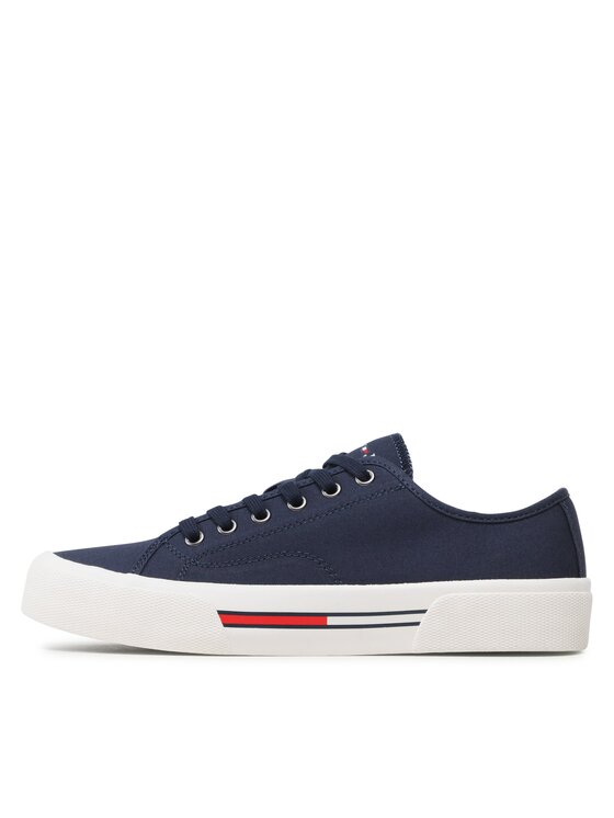 Tommy Jeans Tommy Jeans Teniși Canvas Sneaker EM0EM01299 Bleumarin