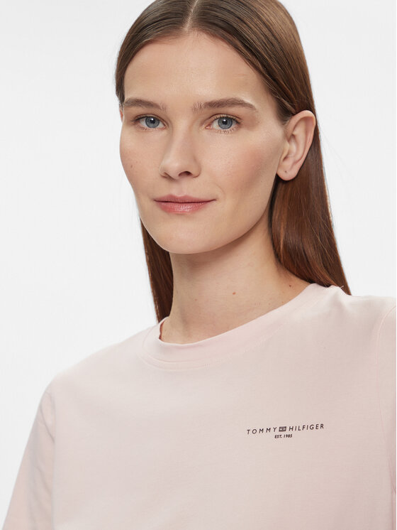 Tommy Hilfiger Tommy Hilfiger Marškinėliai 1985 WW0WW37877 Rožinė Regular Fit
