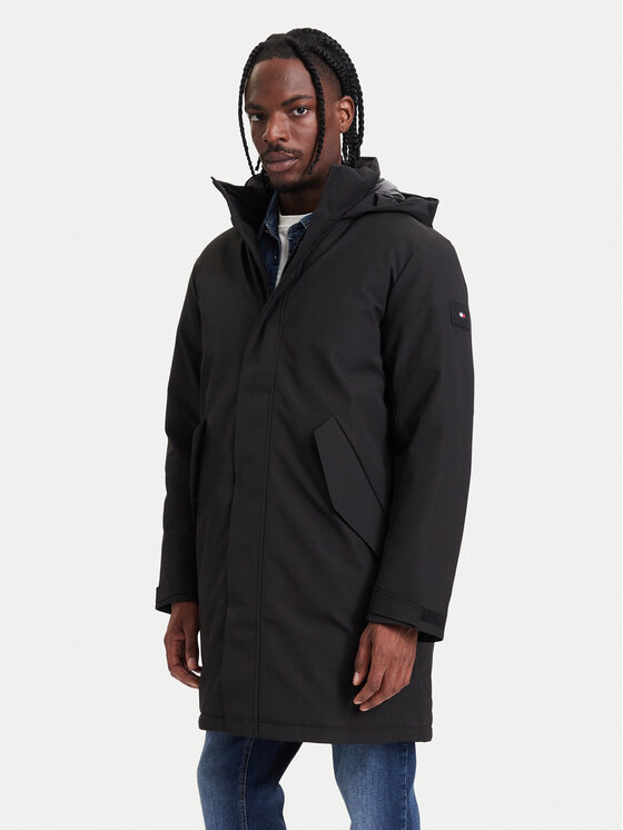 Tommy Hilfiger Tommy Hilfiger Парка MW0MW44989 Черен Regular Fit