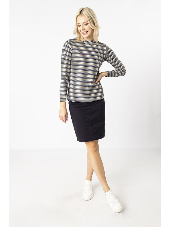 QUIOSQUE QUIOSQUE Halenka TRACK BLOUSE Modrá Regular Fit