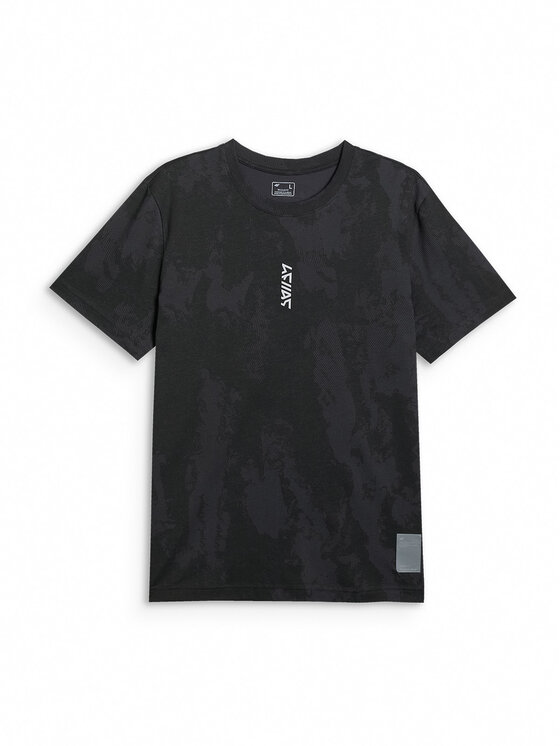 4F 4F T-Shirt BRIGHT TRACK Czarny Regular Fit