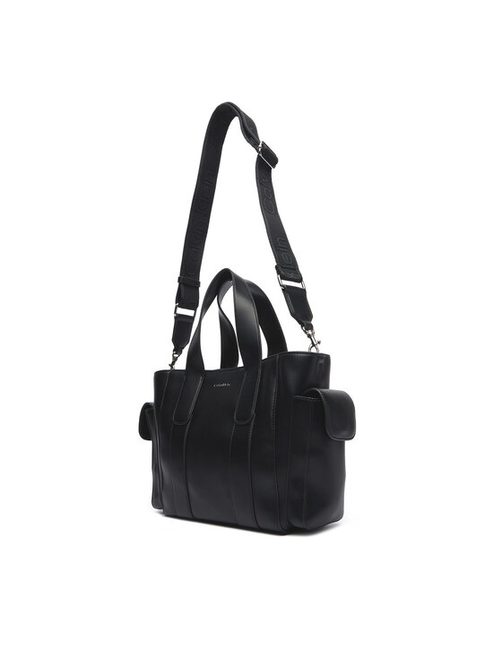 Calvin Klein Calvin Klein Geantă Webbing Strap Small Tote LV04F3290G Negru