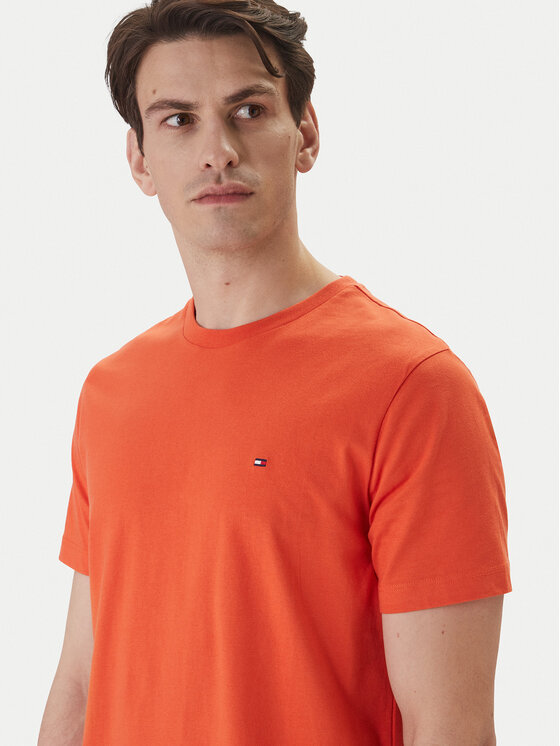 Tommy Hilfiger Tommy Hilfiger T-krekls Ess Seasonal MW0MW39995 Oranžs Regular Fit