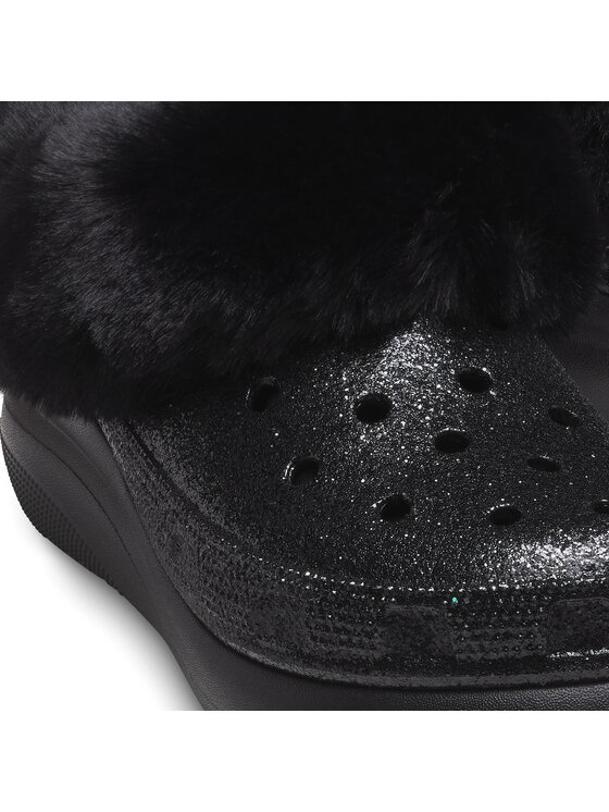 Crocs Crocs Hausschuhe Crocs Furever Crush Crystal Glitter 208974 Schwarz