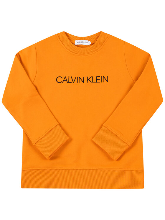 Calvin Klein Jeans Calvin Klein Jeans Bluza Logo IU0IU00091 Pomarańczowy Regular Fit
