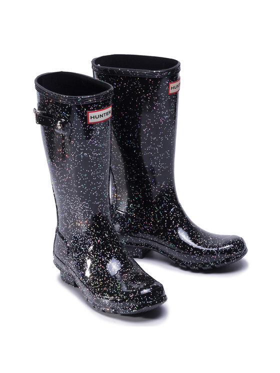 Hunter Gummistiefel Org Kids Giant Glitter Boots JFT6075RGT Schwarz