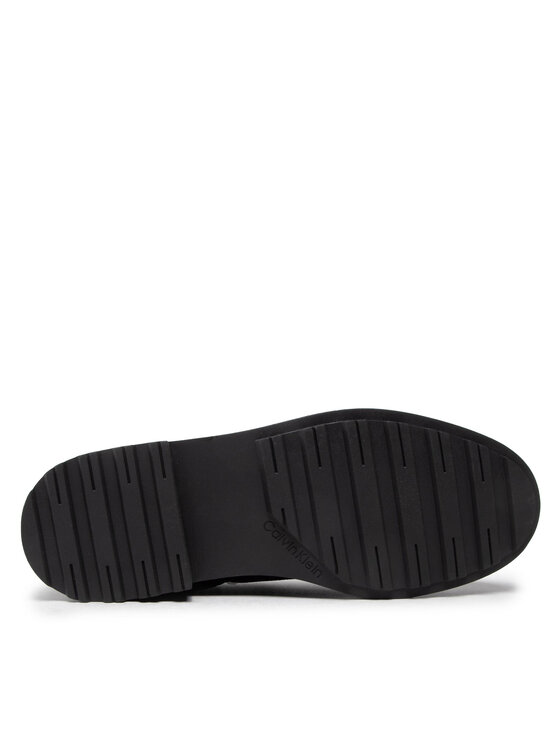 Calvin Klein Calvin Klein Schnürstiefeletten Cleat Biker Boot - Mono Mix HW0HW01314 Schwarz