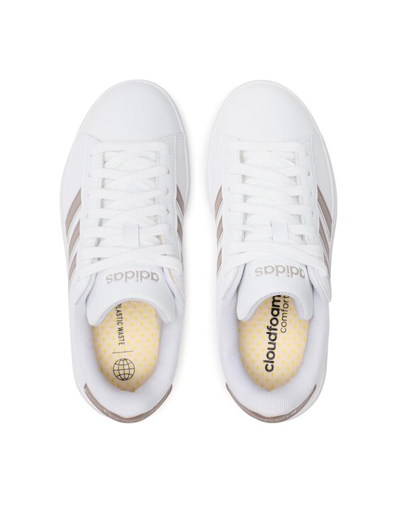 adidas adidas Sneakersy Grand Court Cloudfoam Lifestyle Court Comfort Shoes GW9215 Biały