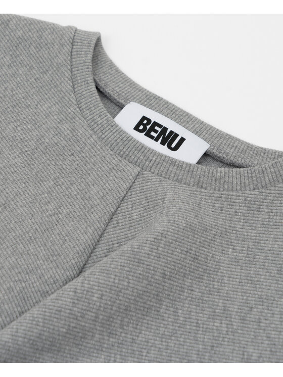 BENU BENU Bluzka Bluzka Skręcona Czarny Slim Fit