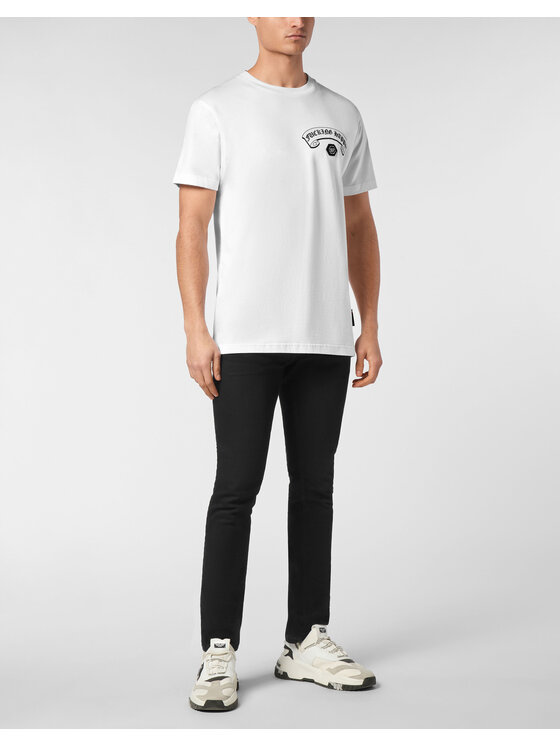 PHILIPP PLEIN PHILIPP PLEIN T-Shirt 23511 Biały Regular Fit