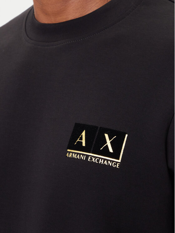 Armani Exchange Armani Exchange Džemperis ar kapuci XM001892 AF10818 MC004 Melns Regular Fit