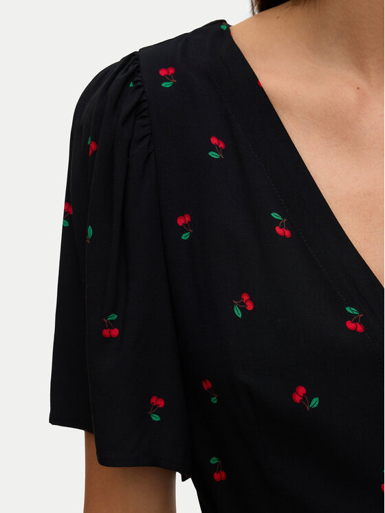 Vero Moda Vero Moda Nyári ruha Alba 10292845 Fekete Regular Fit