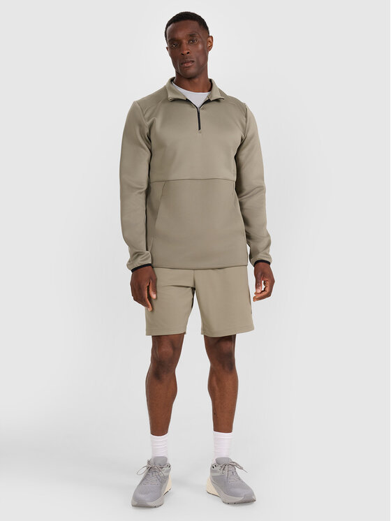 4F 4F Bluza techniczna TRAINING Khaki Regular Fit