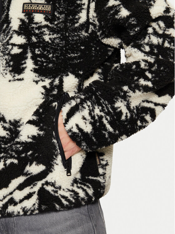 Napapijri Napapijri Fliso džemperis T-Argient NP0A4HZJ Juoda Regular Fit