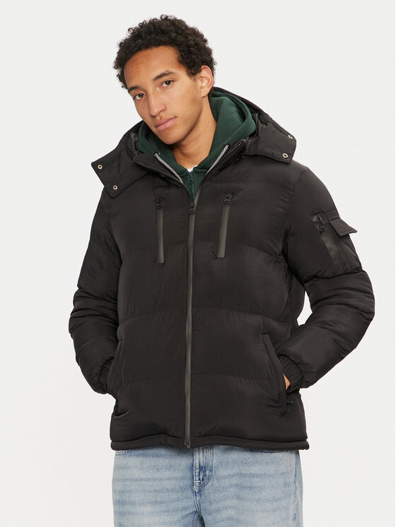 Brave Soul Brave Soul Ziemas jaka MJK-BROCKHALLCRI Melns Regular Fit