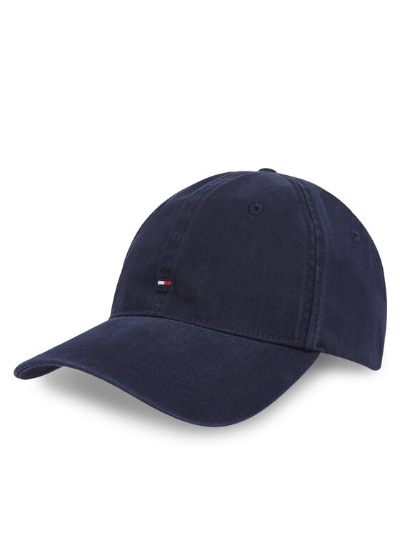 Tommy Hilfiger Tommy Hilfiger Шапка с козирка Essential Flag Soft Cap AW0AW17131 Тъмносин