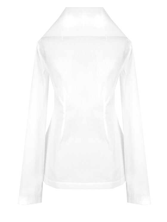 Kasia Zapała Kasia Zapała Bluzka Luana Biały Slim Fit