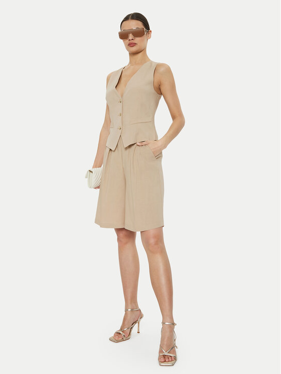 ViCOLO ViCOLO Bermudy TB1568 Beżowy Relaxed Fit