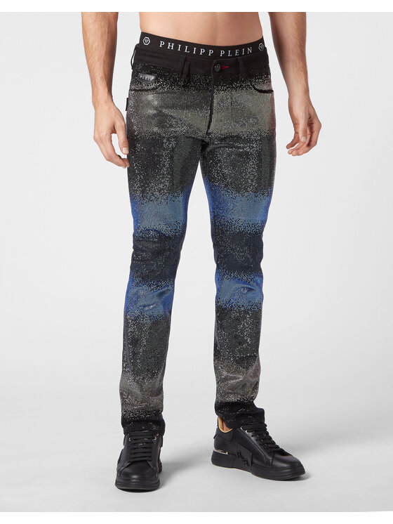 PHILIPP PLEIN PHILIPP PLEIN Jeansy 4351 Barevná Straight Leg