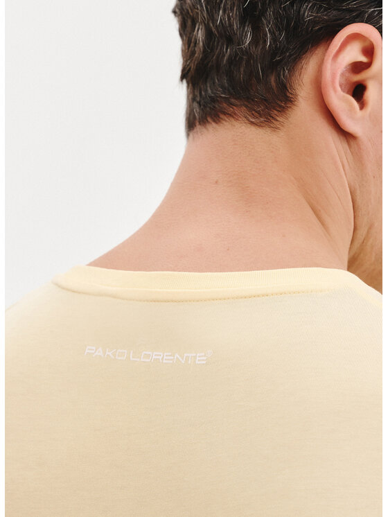Pako Lorente Pako Lorente T-Shirt P25SF-TT-003 Żółty Regular Fit