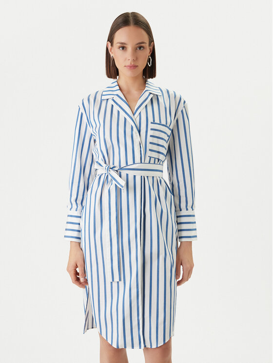 BOSS Boss Sukienka koszulowa C_Disso 50447726 Niebieski Regular Fit