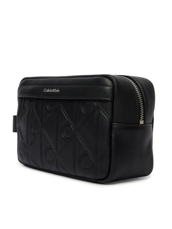 Calvin Klein Calvin Klein Kosmetyczka Xl Emblem Aop Embo?Ss Dopp Kit LV04D1179G Czarny
