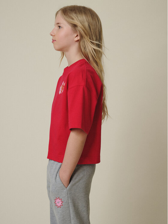 4F 4F T-Shirt MOVE OUTSIDE Różowy Loose Fit