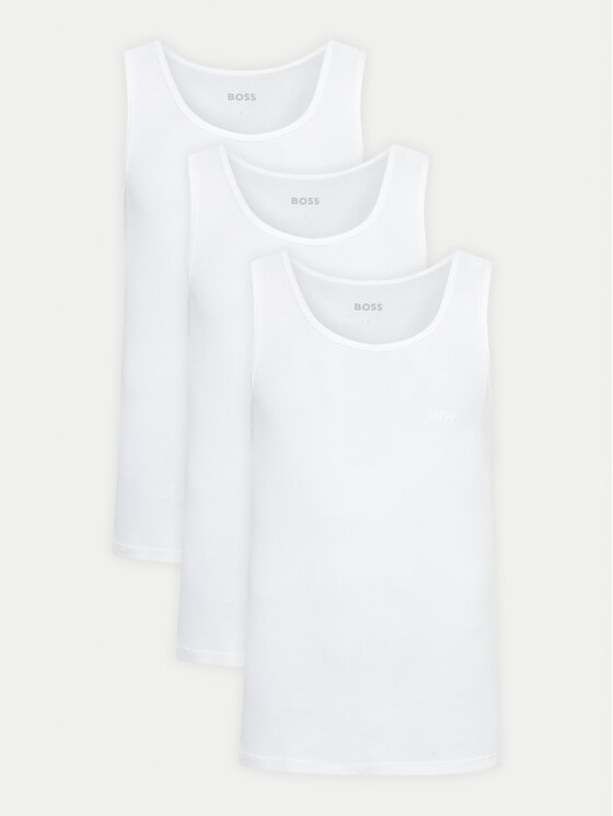 BOSS BOSS Ujjatlan felső szett 50542132 Fehér Regular Fit