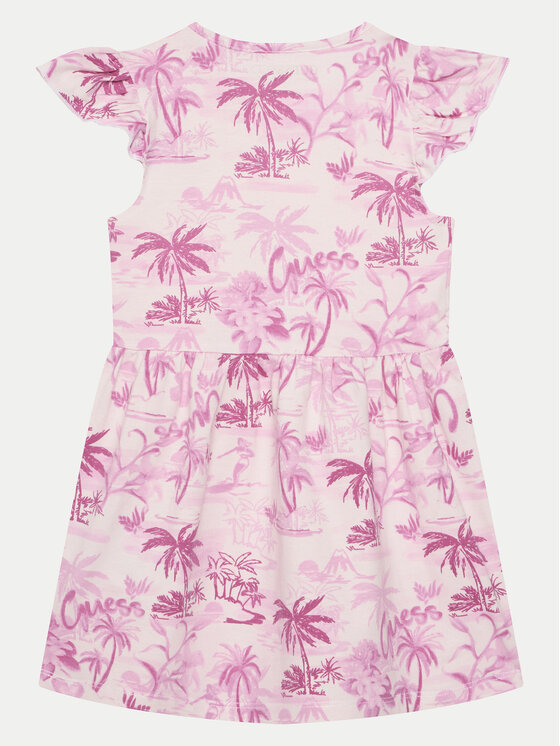 Guess Guess Ljetna haljina K5GK14 K6YW4 Ružičasta Regular Fit