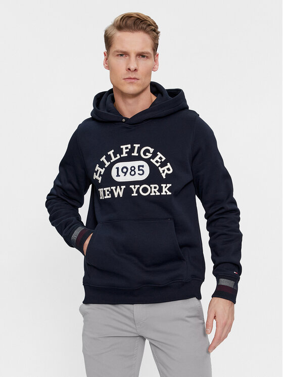 Tommy Hilfiger Sweatshirt Collegiate MW0MW32682 Dunkelblau Regular Fit Modivo