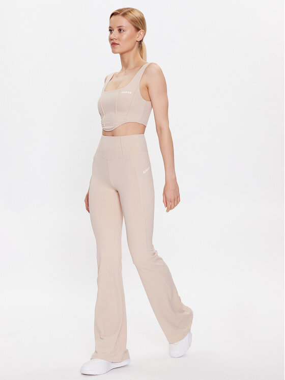 Guess Guess Stoffhose Brigit V3GB03 MC04Z Beige Slim Fit